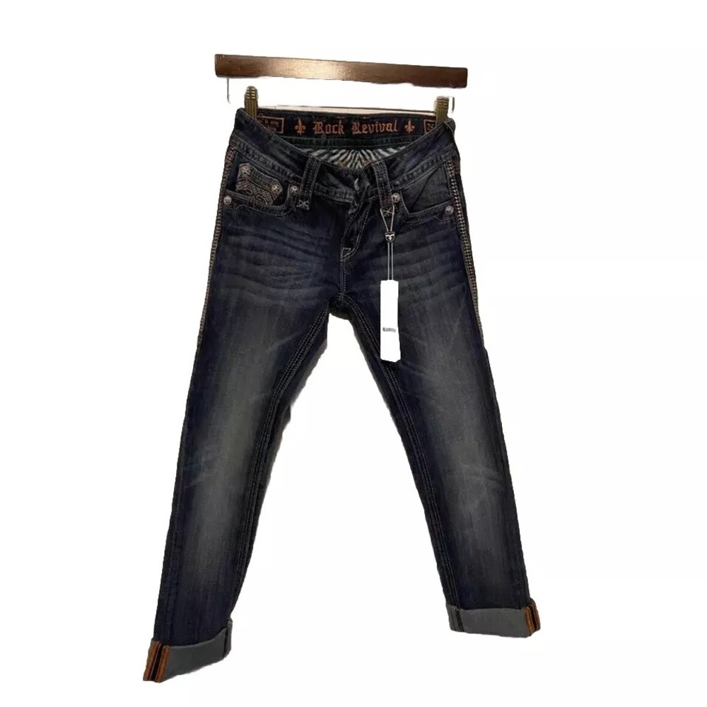 Rock Revival Alanis Straight Leg Jeans size 25